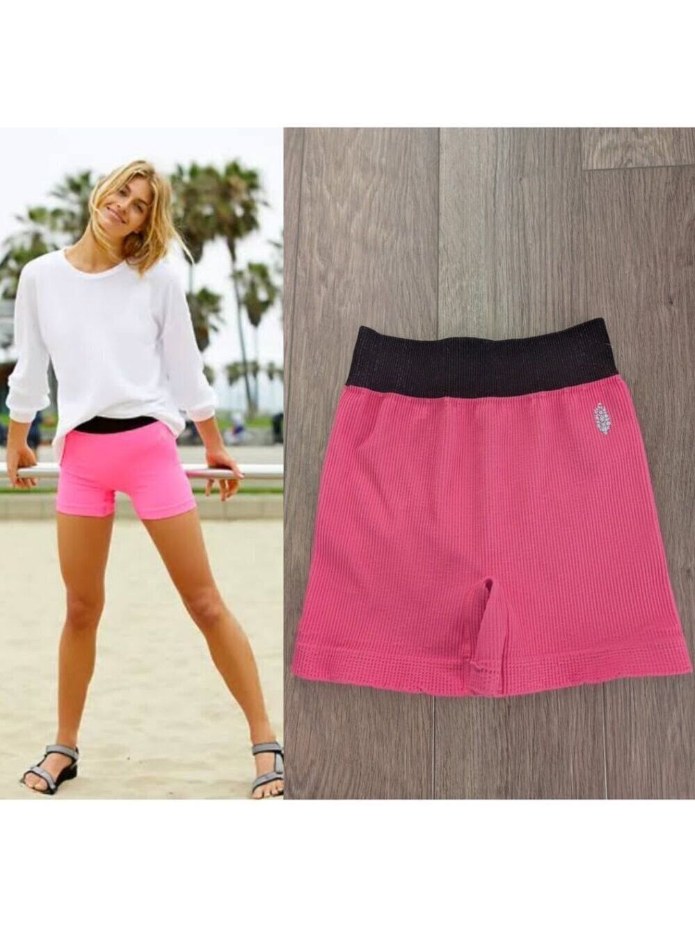 NEW! FP Movement | Happiness Runs Prajna Shorts In Pink